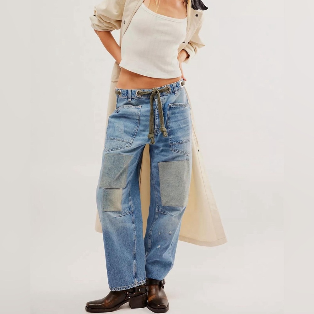 Free People Moxie Pull On Barrel Jean